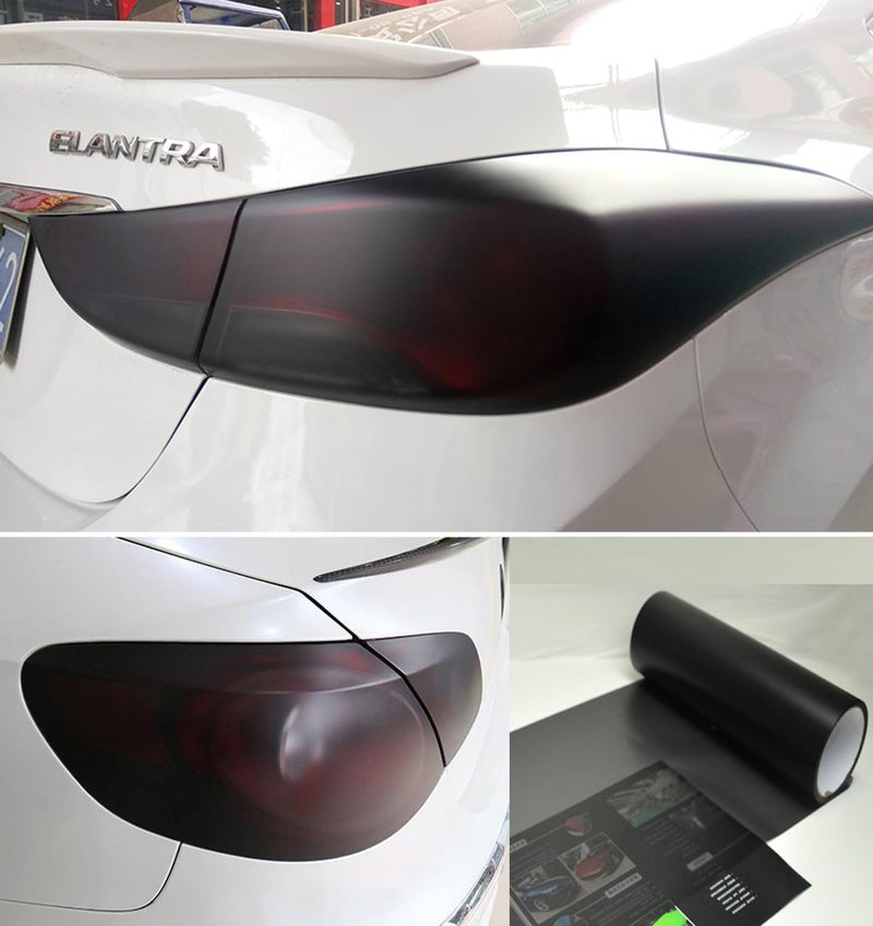 fangfei 12 by 48 inches Self Adhesive Auto Car Tint Headlight Taillight Fog Light Matte Smoke Film Vinyl Sheet Sticker Cover - Image 4